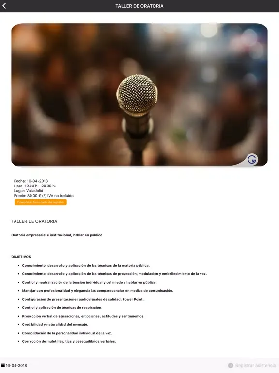 Zrzuty ekranu Connecta EFCL iPad 