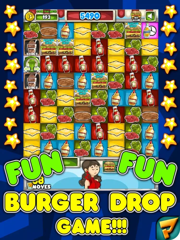 Capturas de tela do Pop N Drop Burger Shop Mania iPad 