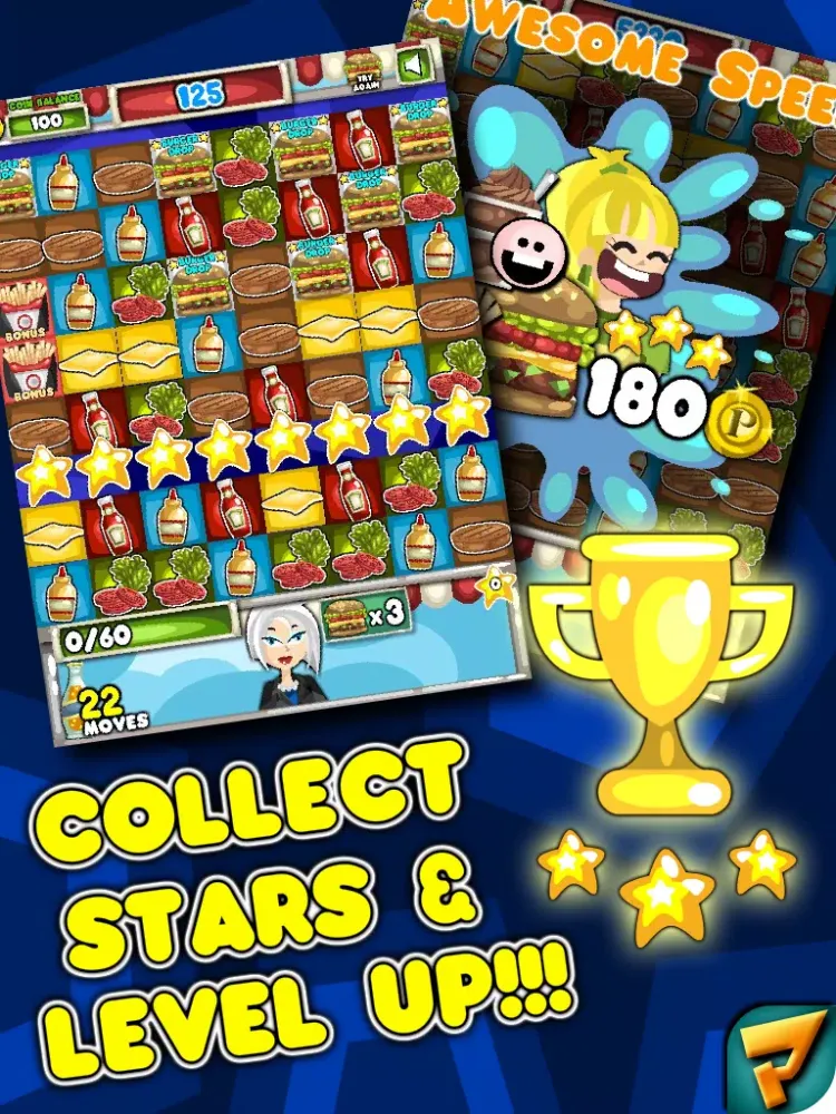Capturas de tela do Pop N Drop Burger Shop Mania iPad 