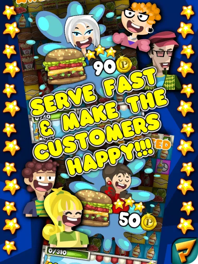 Capturas de tela do Pop N Drop Burger Shop Mania iPad 