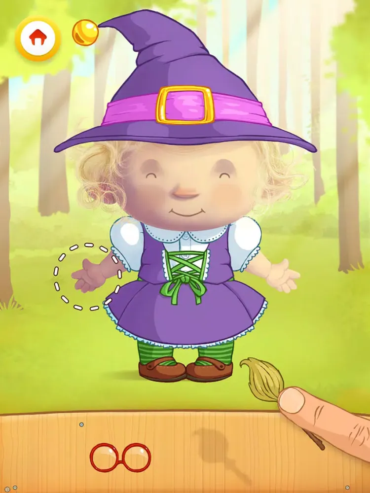 Screenshot di Dress Up : Fairy Tales - Fantasy puzzle game & Coloring book for children and babies by Play Toddlers (Free Version) iPad 