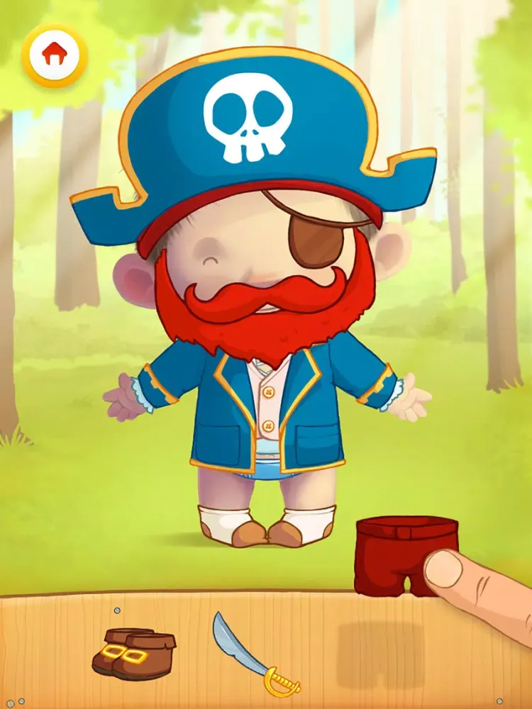 Screenshot di Dress Up : Fairy Tales - Fantasy puzzle game & Coloring book for children and babies by Play Toddlers (Free Version) iPad 