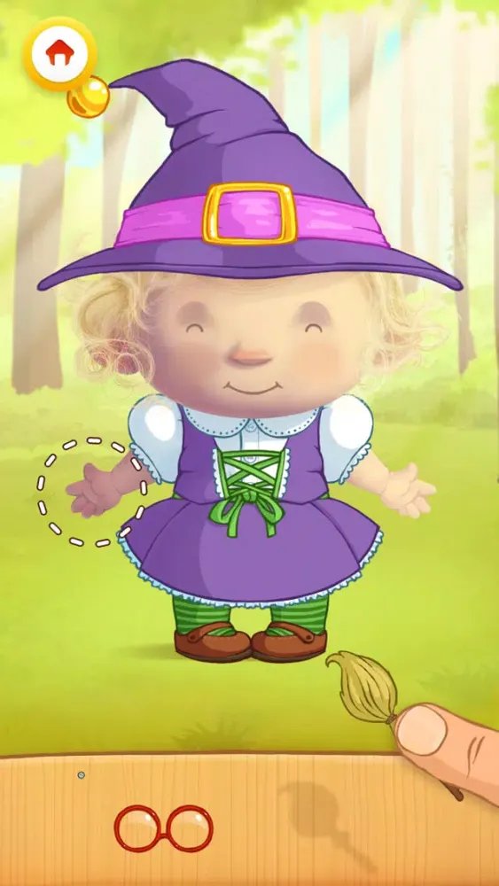 Screenshot di Dress Up : Fairy Tales - Fantasy puzzle game & Coloring book for children and babies by Play Toddlers (Free Version)