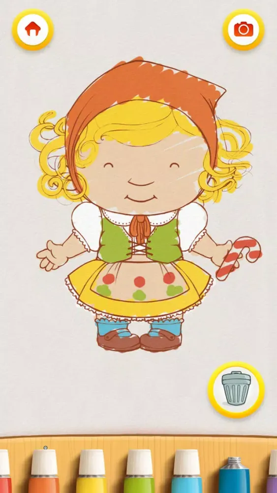 Screenshot di Dress Up : Fairy Tales - Fantasy puzzle game & Coloring book for children and babies by Play Toddlers (Free Version)