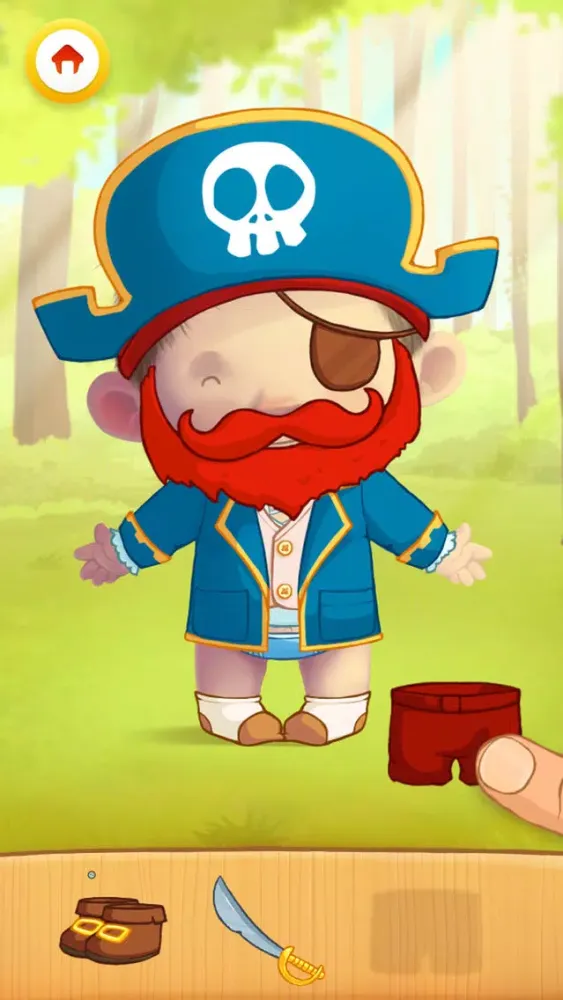 Screenshot di Dress Up : Fairy Tales - Fantasy puzzle game & Coloring book for children and babies by Play Toddlers (Free Version)