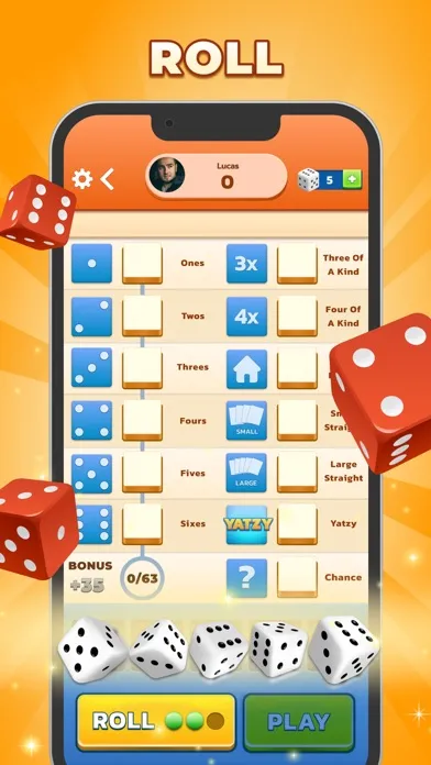 Скриншоты Yatzy - The Classic Dice Game
