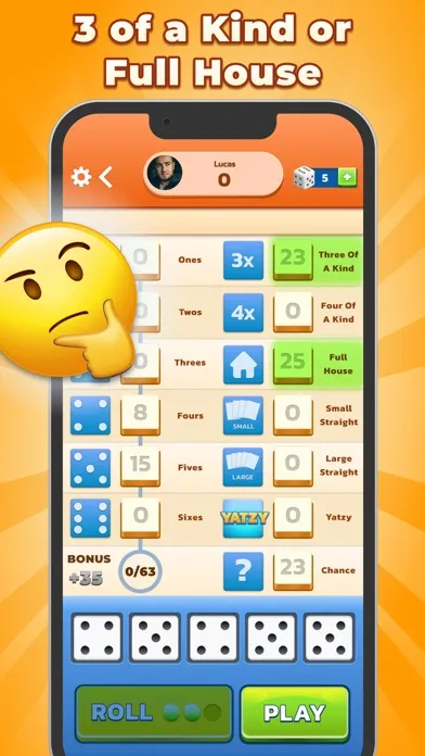 Скриншоты Yatzy - The Classic Dice Game