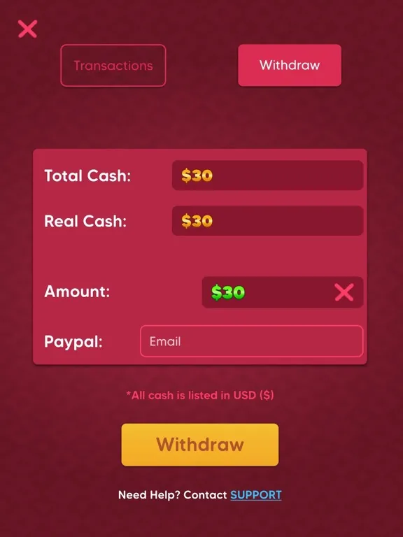 21 Wave: Win Real Money iPad  স্ক্রিনশট