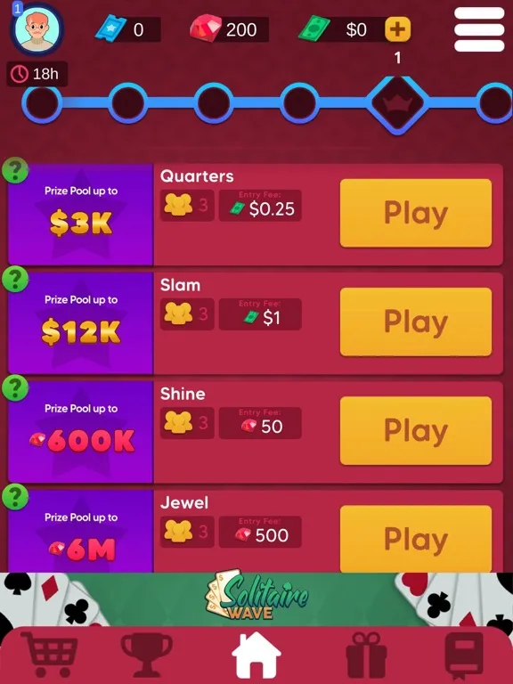 21 Wave: Win Real Money iPad  স্ক্রিনশট