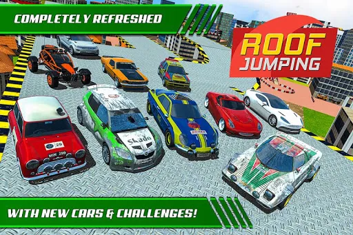 Roof Jumping Car Parking Games سکرین شاٹس