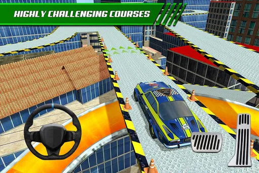 Roof Jumping Car Parking Games سکرین شاٹس