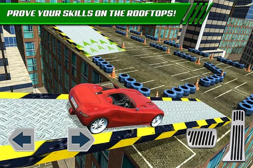 Roof Jumping Car Parking Games سکرین شاٹس