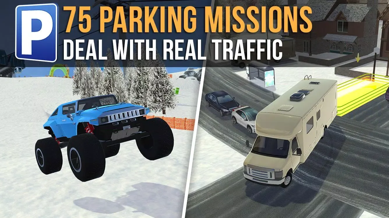 Capturas de tela do Ski Resort Driving Simulator