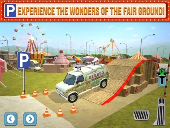 Amusement Park Fair Ground Circus Trucker Parking Simulator iPad  Screenshots