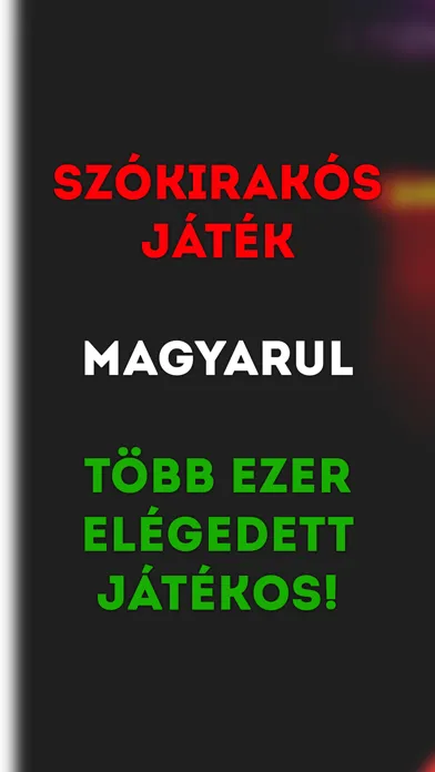 Magyar Nyelvű Szókereső Játék應用截圖