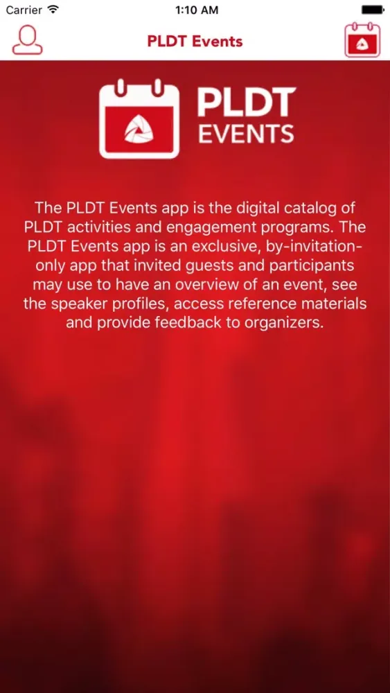 PLDT Events سکرین شاٹس