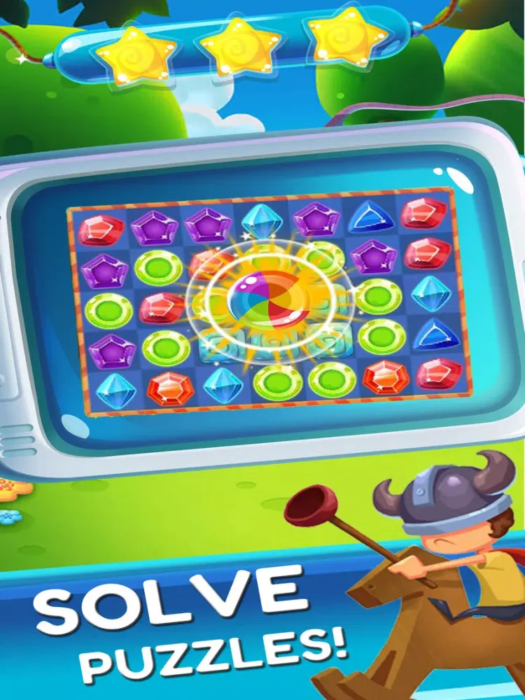 Tangkapan layar Jewel Blast Legend iPad 