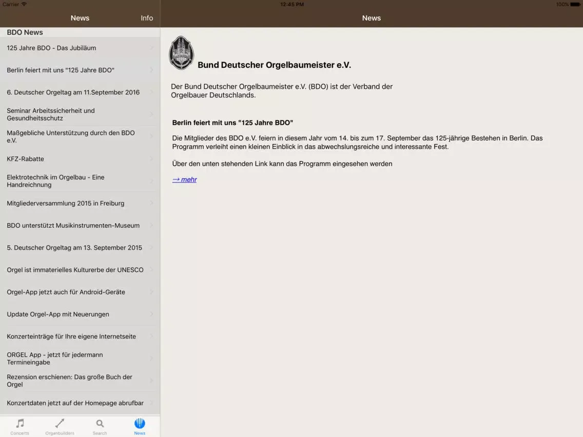 Orgel iPad  Ekran Görüntüleri