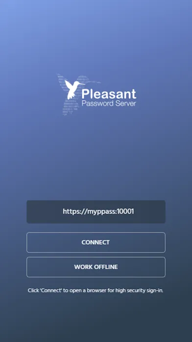 Ảnh chụp màn hình của Pleasant Password Server App