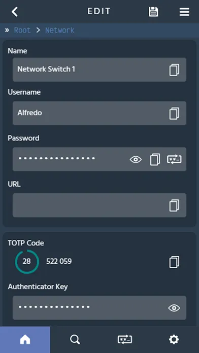Ảnh chụp màn hình của Pleasant Password Server App