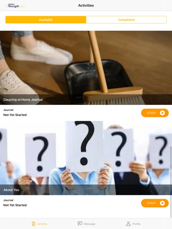 Zrzuty ekranu ThoughtLight iPad 