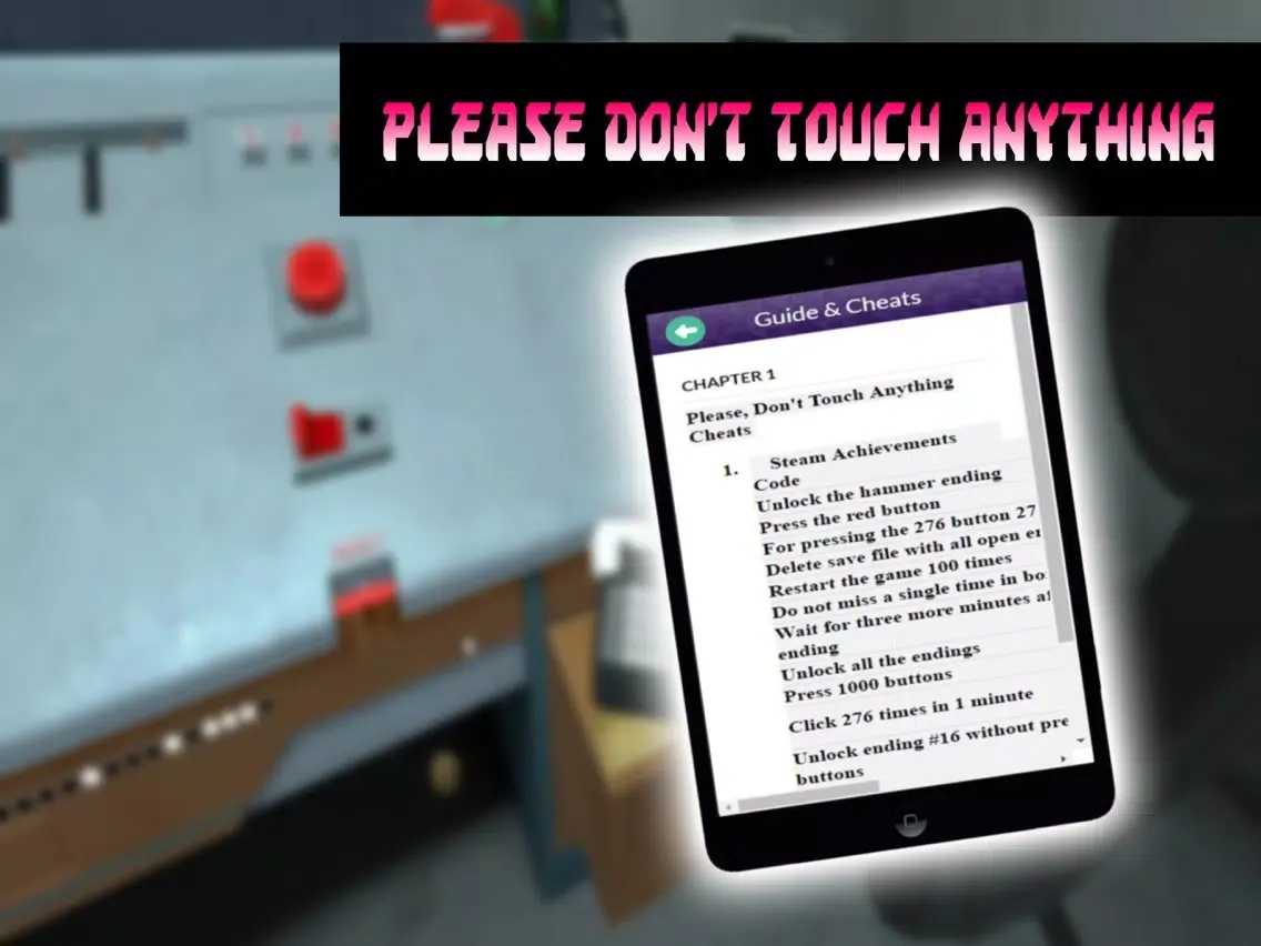 ภาพหน้าจอของ Guide for Please Do not Touch Anything Game iPad 