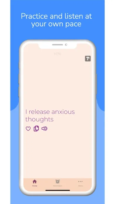 Capturas de pantalla de Vow Affirmations: Self-Care