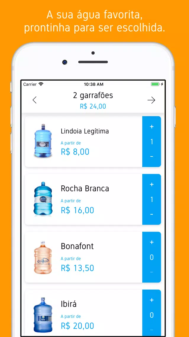 Tangkapan layar Pleni - Delivery Água Mineral