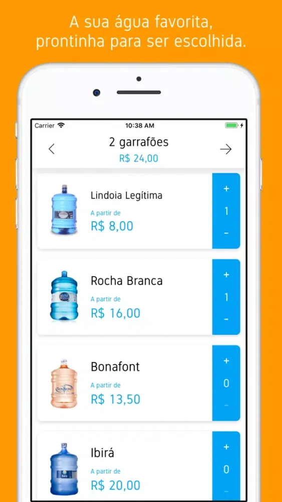 Tangkapan skrin Pleni - Delivery Água Mineral