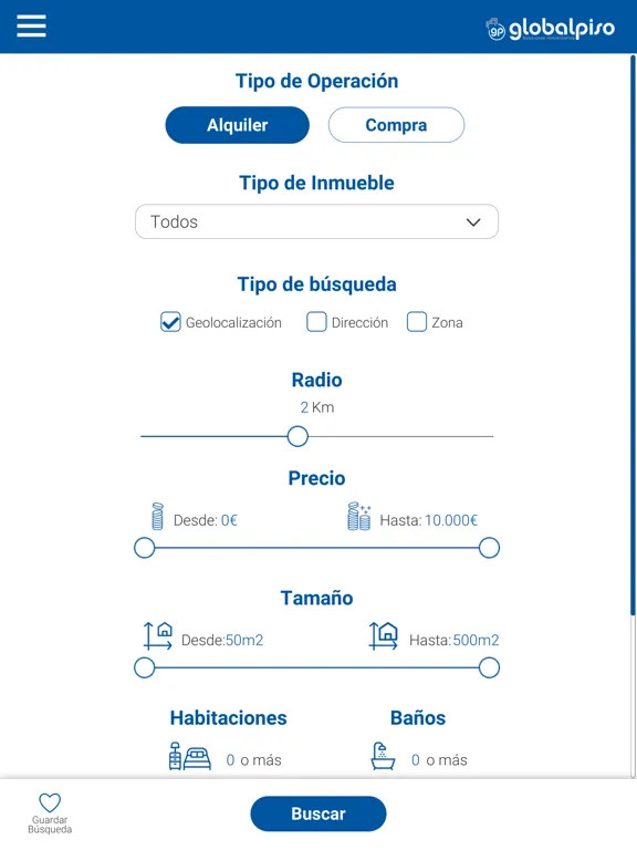 Tangkapan skrin GlobalPiso iPad 