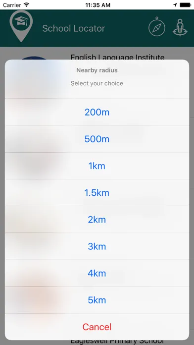 Screenshot di SchoolLocator