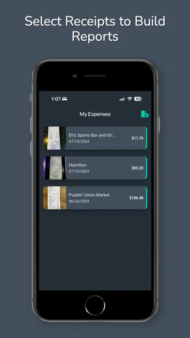 Tangkapan skrin ExpenseIt - AI Expense Report