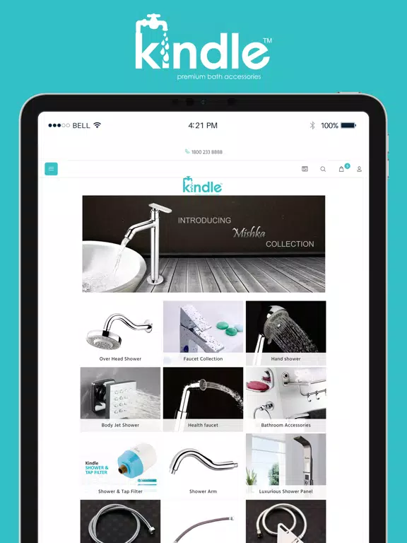 Capturas de tela do Kindle – Bath Accessories iPad 