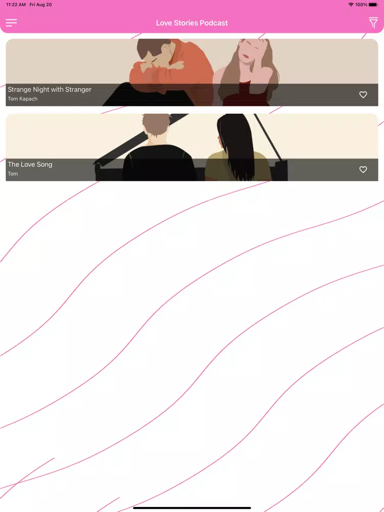 ภาพหน้าจอของ Romance Audio Stories Podcast iPad 
