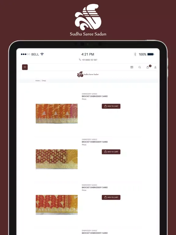 Sudha Saree Sadan iPad  স্ক্রিনশট