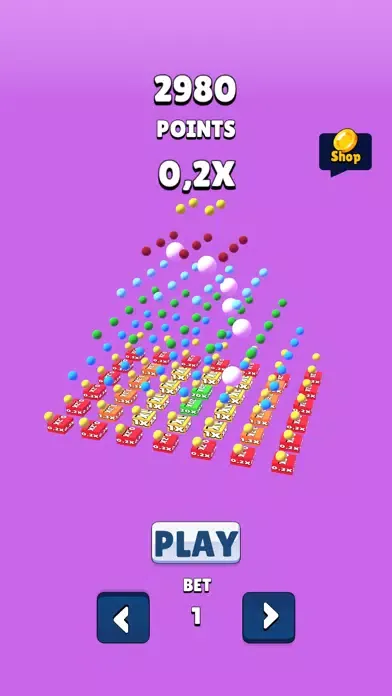 ภาพหน้าจอของ Plinko Stars