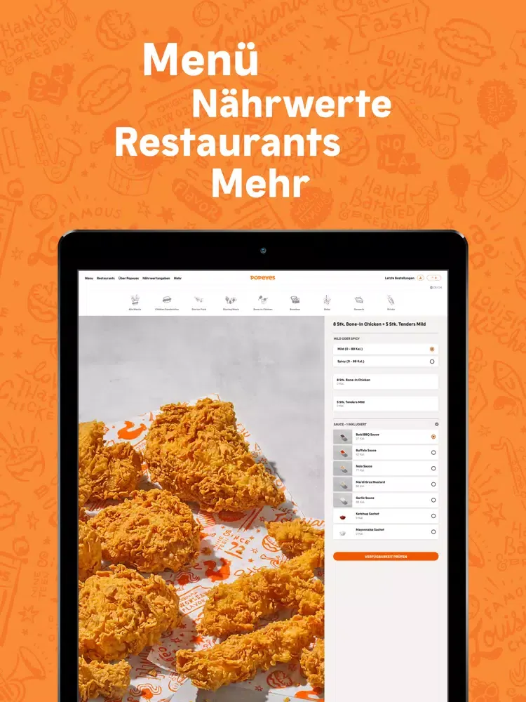 Zrzuty ekranu Popeyes Suisse iPad 