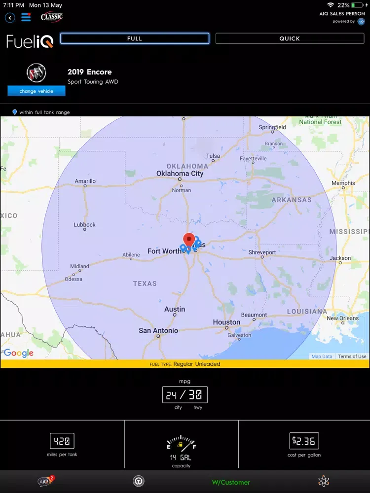 Zrzuty ekranu Automotive IntelliQence iPad 