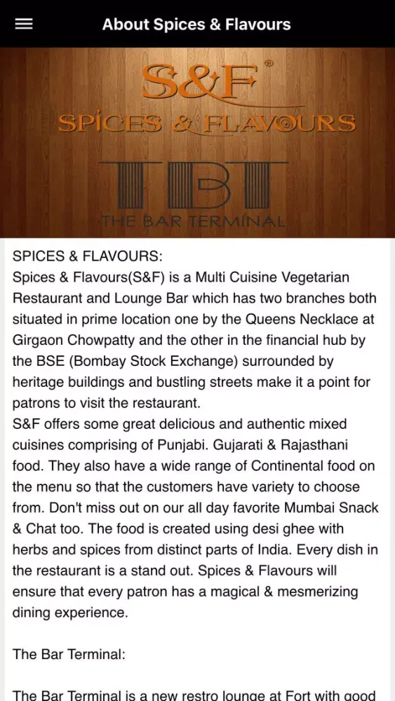 Spices & Flavours スクリーンショット