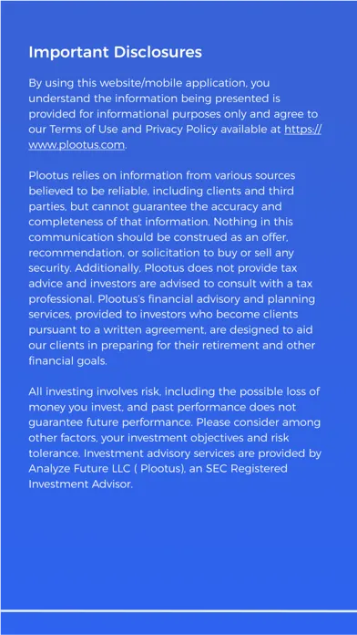 Plootus 401k/403b Simplified Screenshots