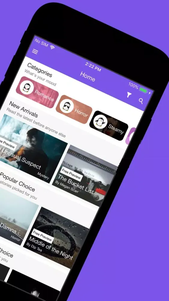 Captures d'écran de Plop: Read Text & Chat Stories