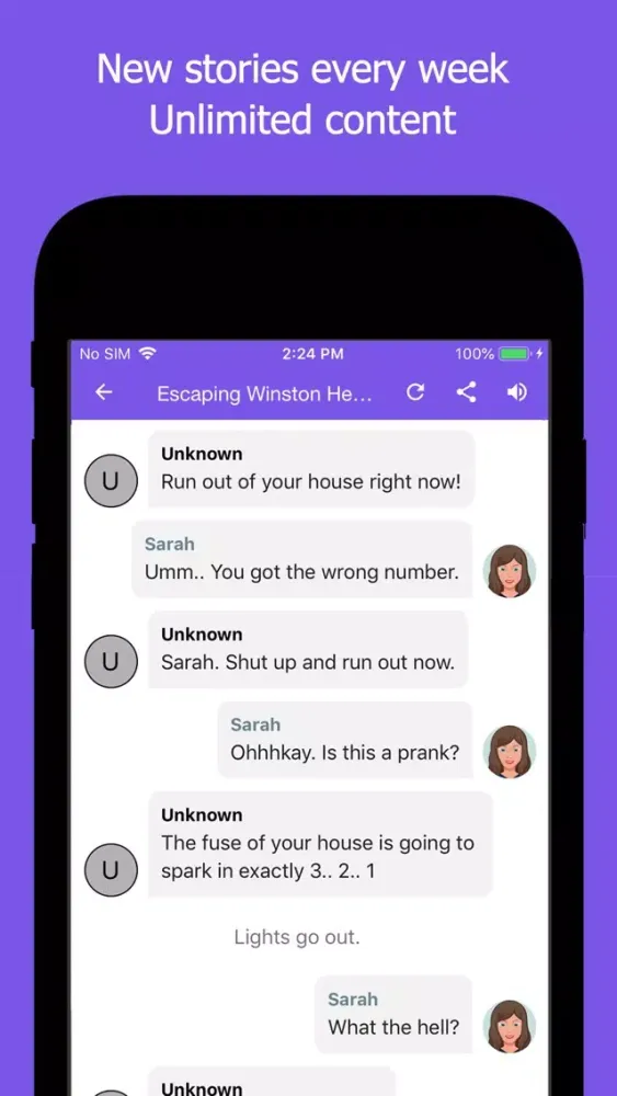 Captures d'écran de Plop: Read Text & Chat Stories