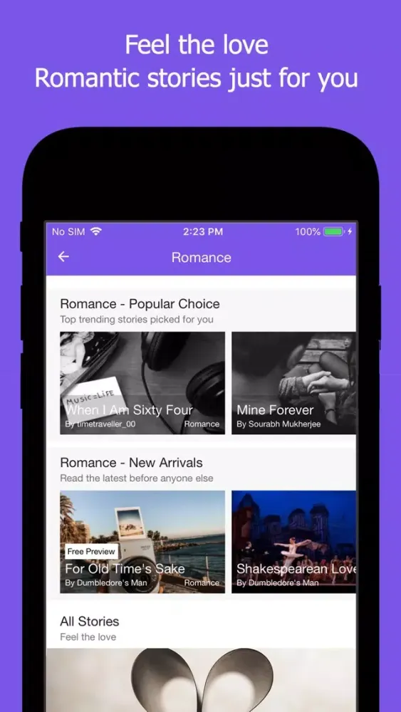 Captures d'écran de Plop: Read Text & Chat Stories