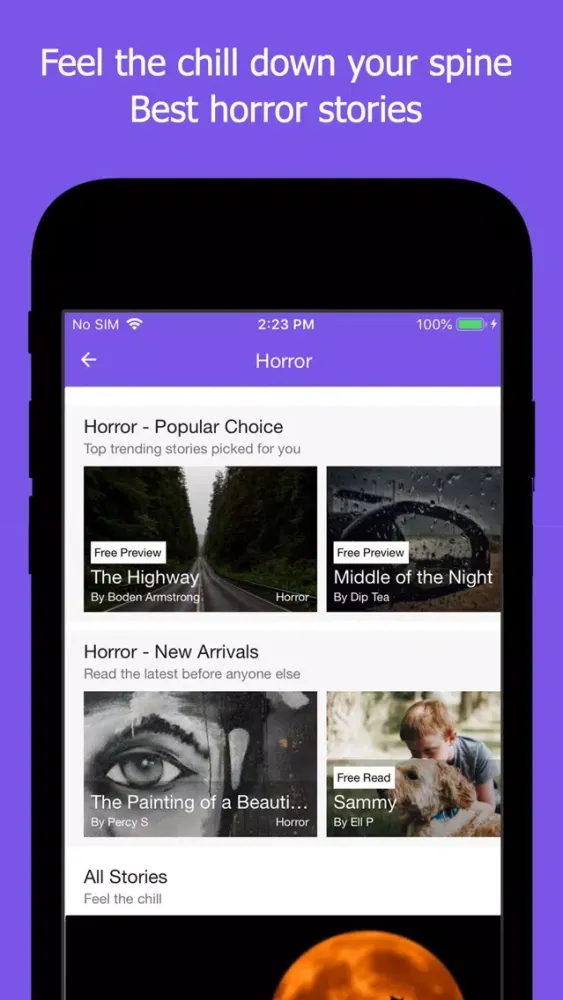Captures d'écran de Plop: Read Text & Chat Stories