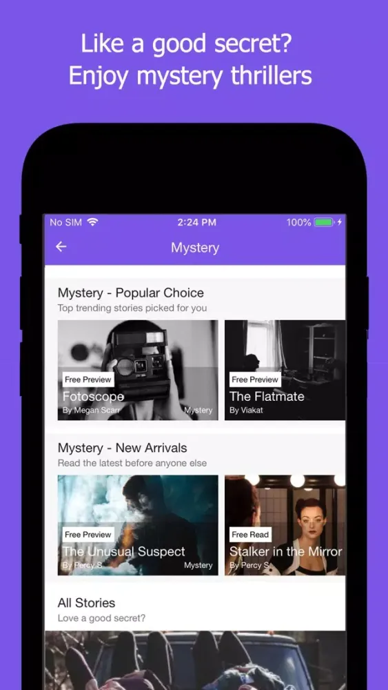 Captures d'écran de Plop: Read Text & Chat Stories