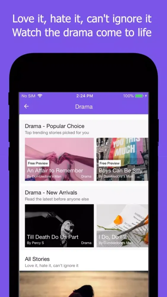 Captures d'écran de Plop: Read Text & Chat Stories