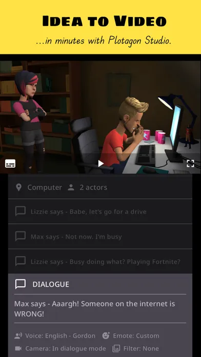 Plotagon Studio Screenshots