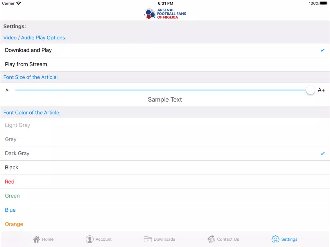 Ảnh chụp màn hình của AFFON iPad 