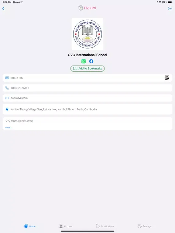 Tangkapan skrin CSES iPad