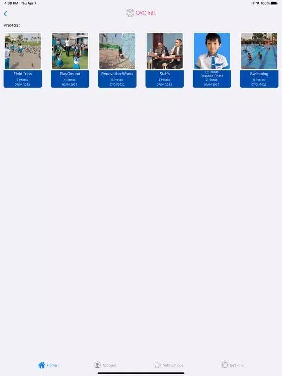 Tangkapan skrin CSES iPad